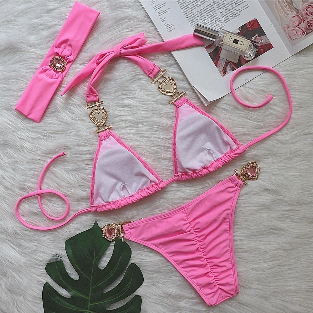 Tory | Bikini con hebillas de corazones