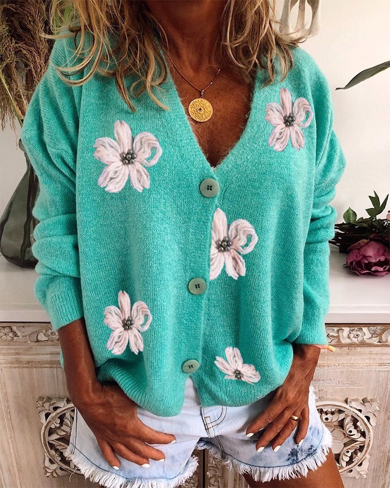 Araceli C rdigan Floral Cuello En V Nobamex araceli-c-rdigan-floral-cuello-en-v-nobamex