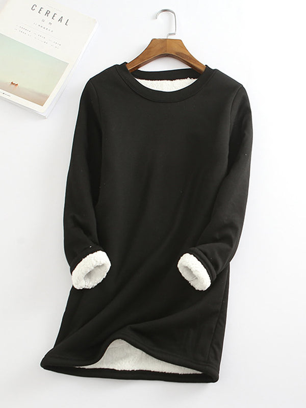 Sofia | Sudadera térmica de felpa de color sólido
